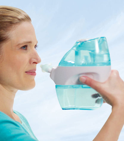 Navage Starter Bundle Nasal Irrigation System - Saline Nasal Rinse Kit with 1 Nose Cleaner, 30 SaltPods and Black Travel Case